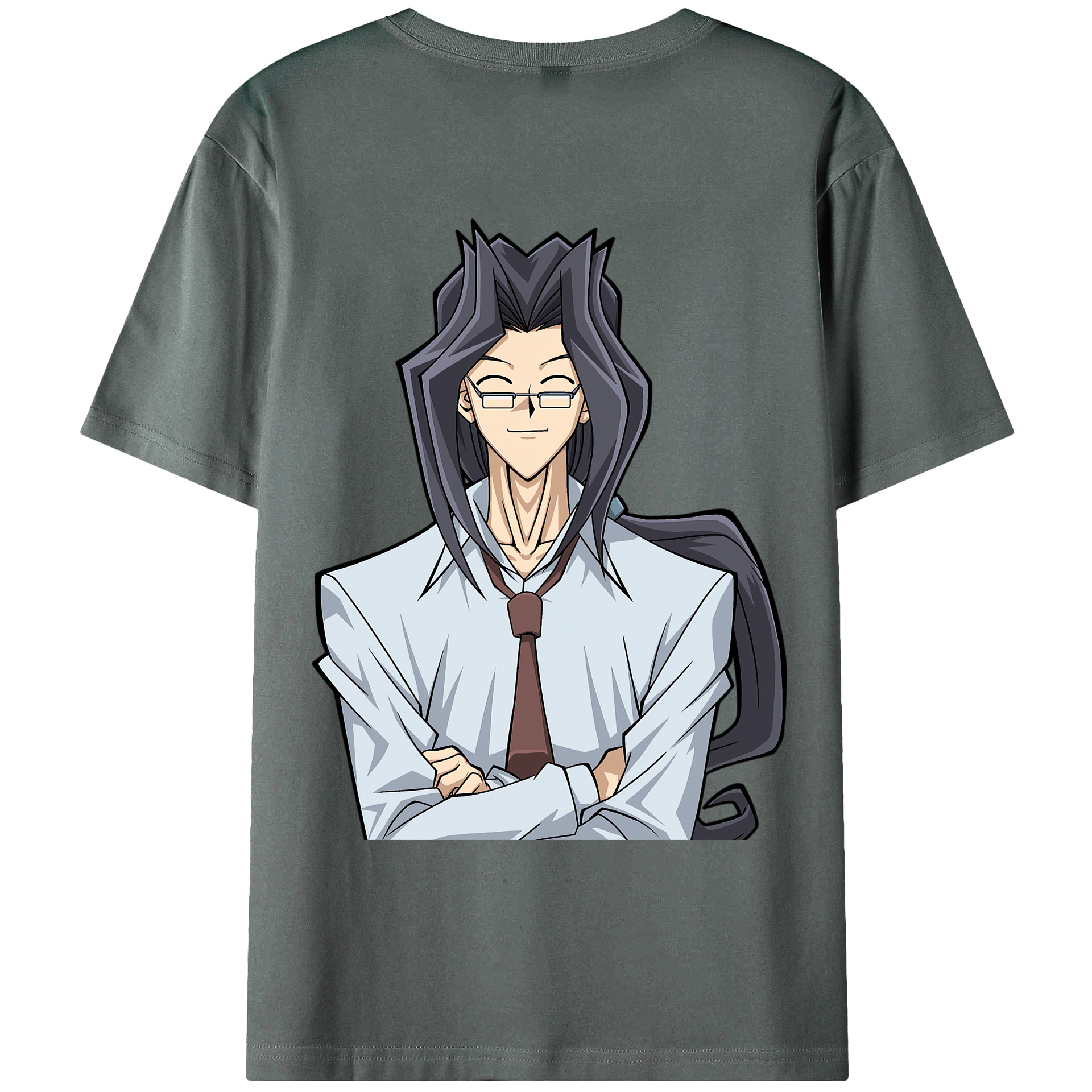 （画像用） 遊☆戯☆王 Yu-Gi-Oh! 綿100％ メンズ半袖Tシャツ（バックプリント） 通気性